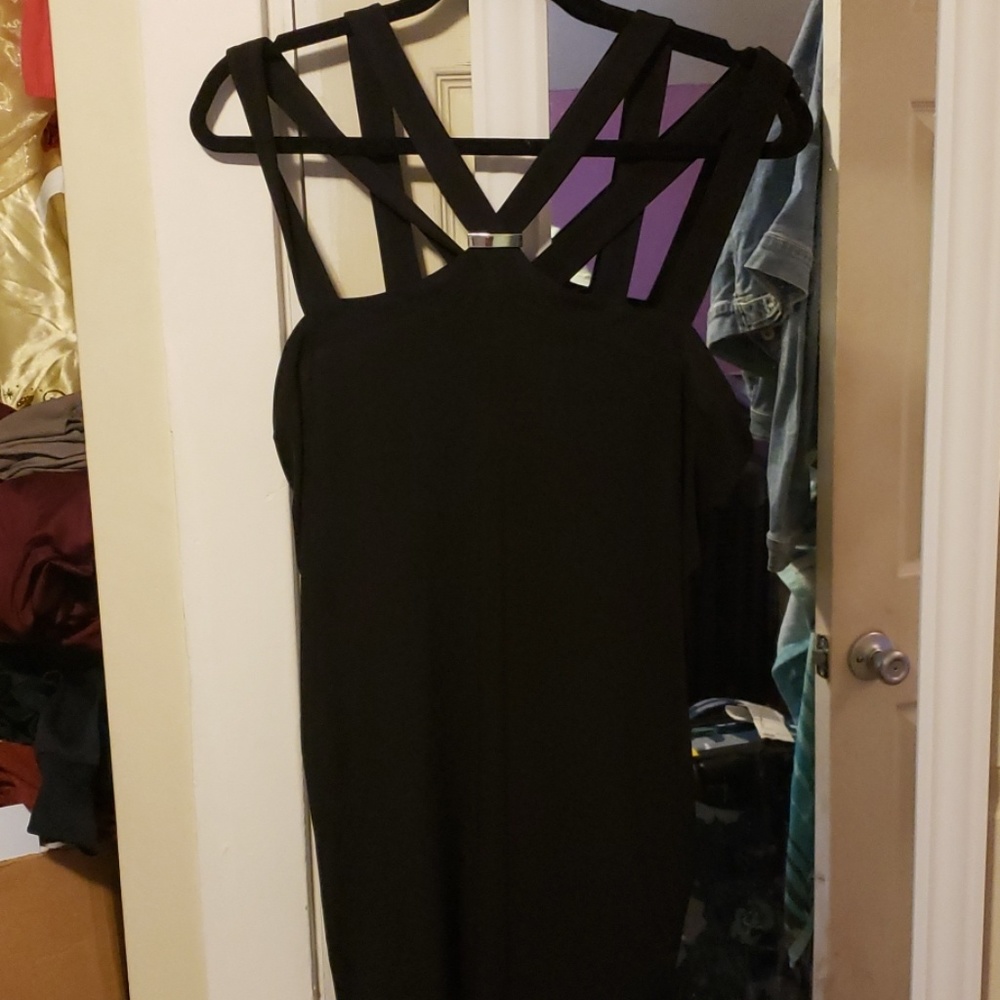 Lane bryant black halter top